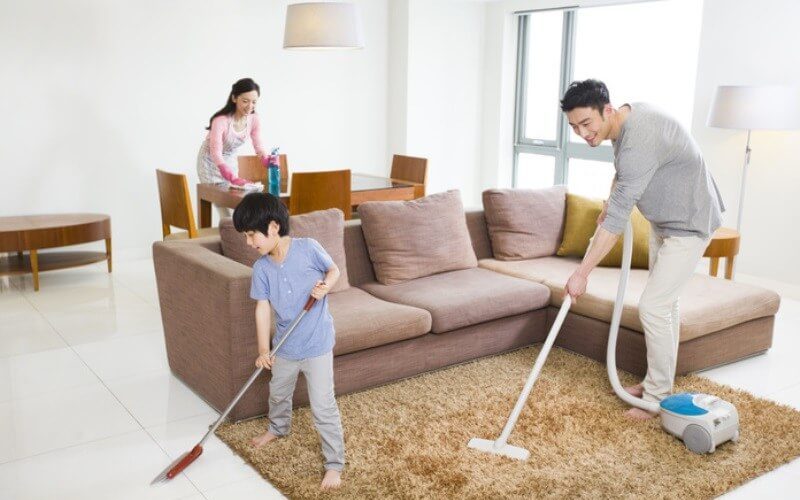 Dọn dẹp nhà cửa, bếp cata không mất công mà lại nhanh chóng